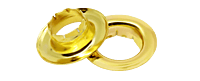 1/4 Eyelets, Brass f/ Leather Binder 1/4 Eyelets, Brass f/ Leather Binder