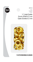 1/4 Eyelets, Brass f/ Leather Binder 1/4 Eyelets, Brass f/ Leather Binder
