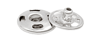 SEW ON SNAPS-NICKEL-SIZE 2/0 SEW ON SNAPS-NICKEL-SIZE 2/0