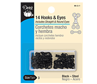HOOKS AND EYES Sz3-14ct HOOKS AND EYES Sz3-14ct