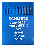 SCHMETZ NEEDLE SYSTEM B27 SCHMETZ NEEDLE SYSTEM B27