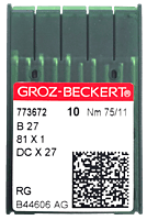 GROZ BECKERT NEEDLE SYSTEM B27 GROZ BECKERT NEEDLE SYSTEM B27