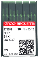 GROZ BECKERT NEEDLE SYSTEM B27 GROZ BECKERT NEEDLE SYSTEM B27
