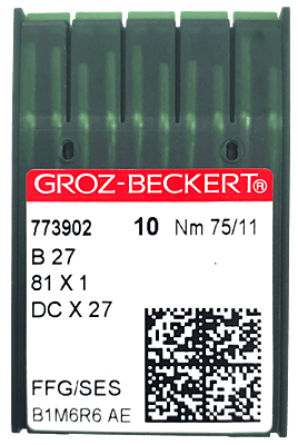 GROZ BECKERT NEEDLE SYSTEM B27 BALL POINT 