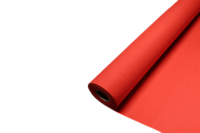 Chenille Scrim Felt - Red