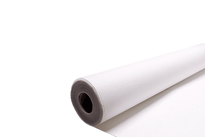Chenille Scrim Felt - White